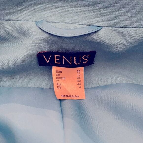 Venus Sz 4 Lined Gathered Shirred Zip Jacket - Picture 5 of 9